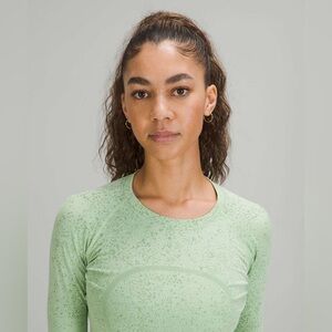 Lululemon Swiftly Tech Long Sleeve Shirt 2.0 Race Mint/Cedar Green sz4